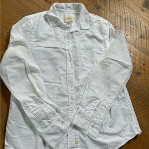 Sezane White Casual Button Down Shirt